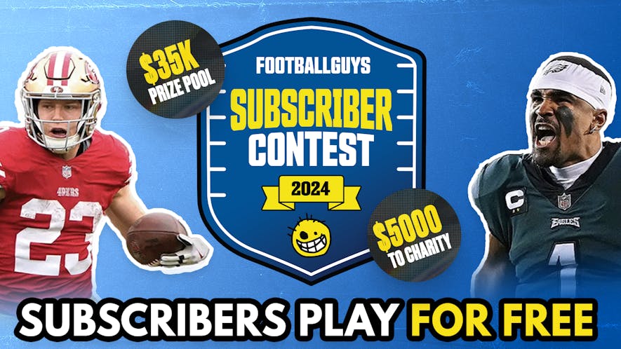 The 2024 Footballguys Subscriber Contest is LIVE!