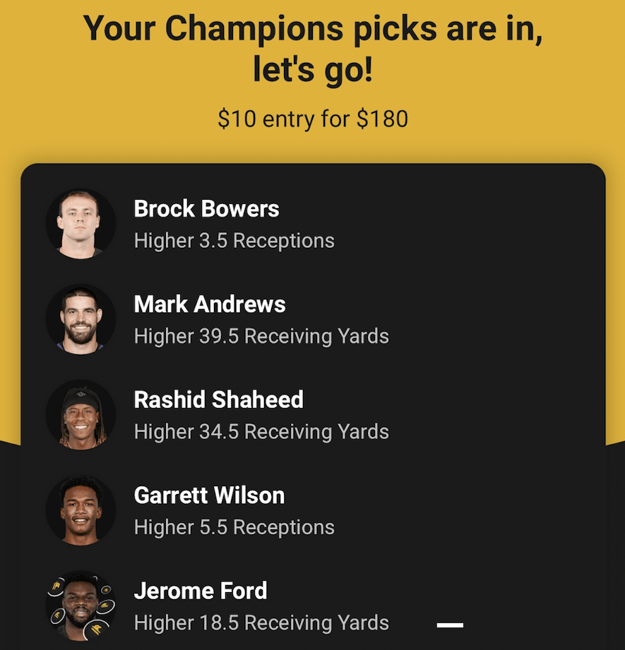 underdog pick em 3