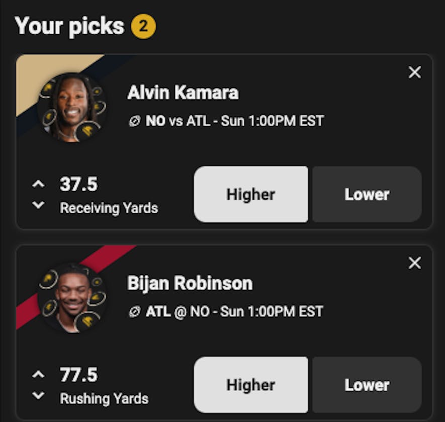 underdog pick em week 10 props 2