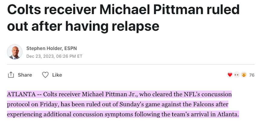 screen shot from Adam Hutchison via ESPN article