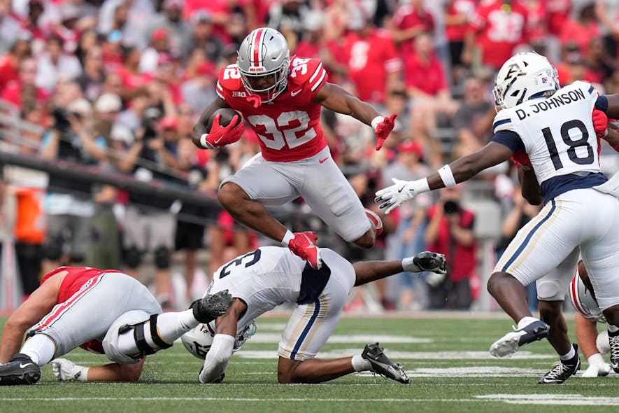 © Adam Cairns/Columbus Dispatch / USA TODAY NETWORK via Imagn Images, treveyon henderson, nfl mock draft,