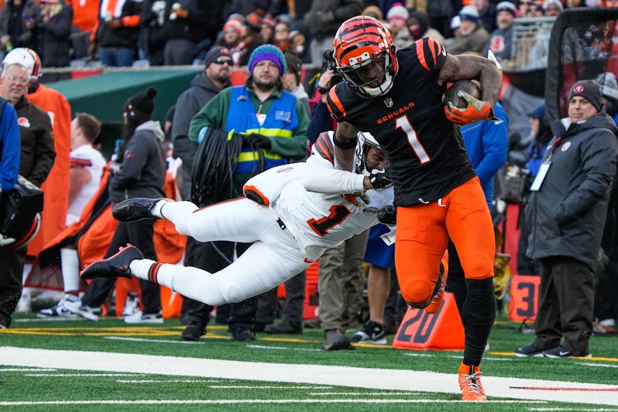 © Phil Didion/The Enquirer / USA TODAY NETWORK via Imagn Images, ja'marr chase, wide receiver rankings, footballguys,