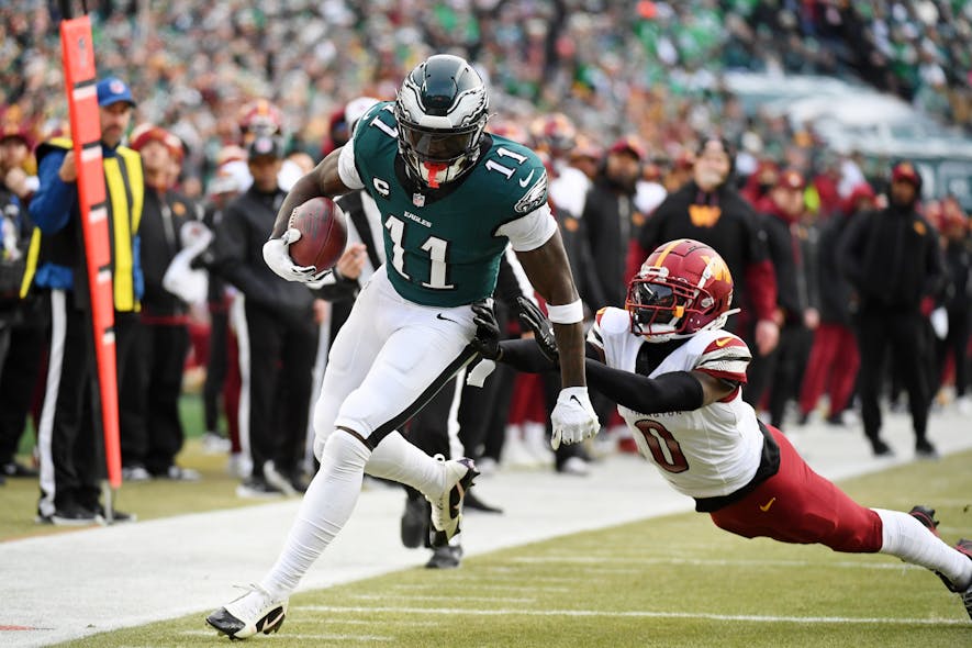 © Eric Hartline-Imagn Images, a.j. brown, wide receiver rankings, footballguys,