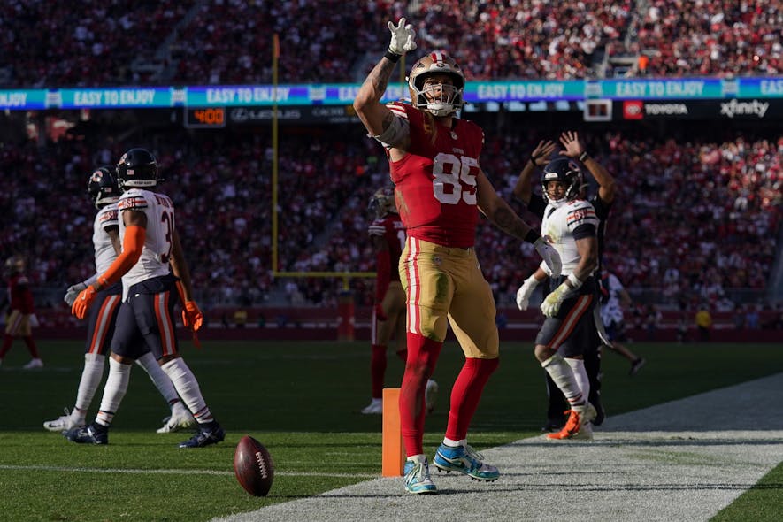 © Cary Edmondson-Imagn Images, george kittle, tight end rankings, footballguys,