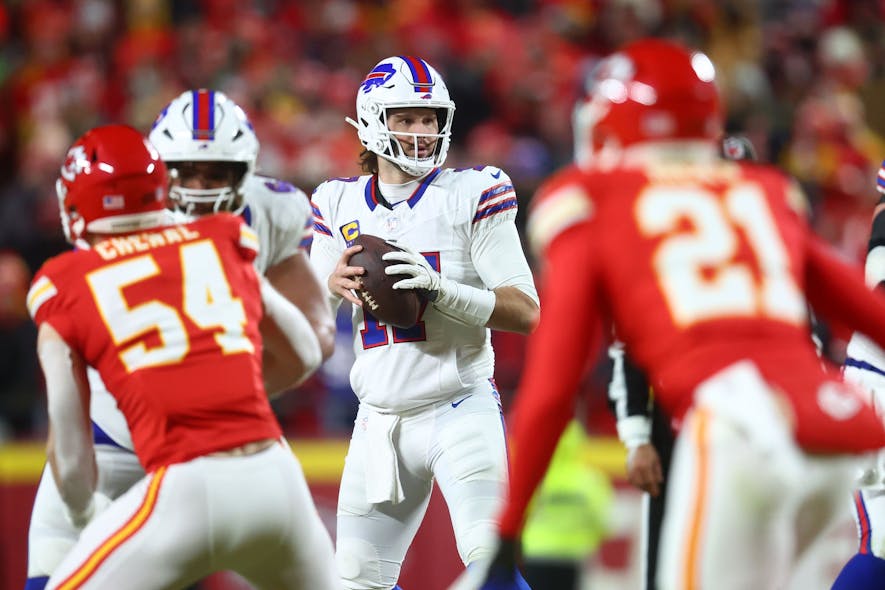 © Mark J. Rebilas-Imagn Images, josh allen, quarterback rankings, fantasy football, footballguys,