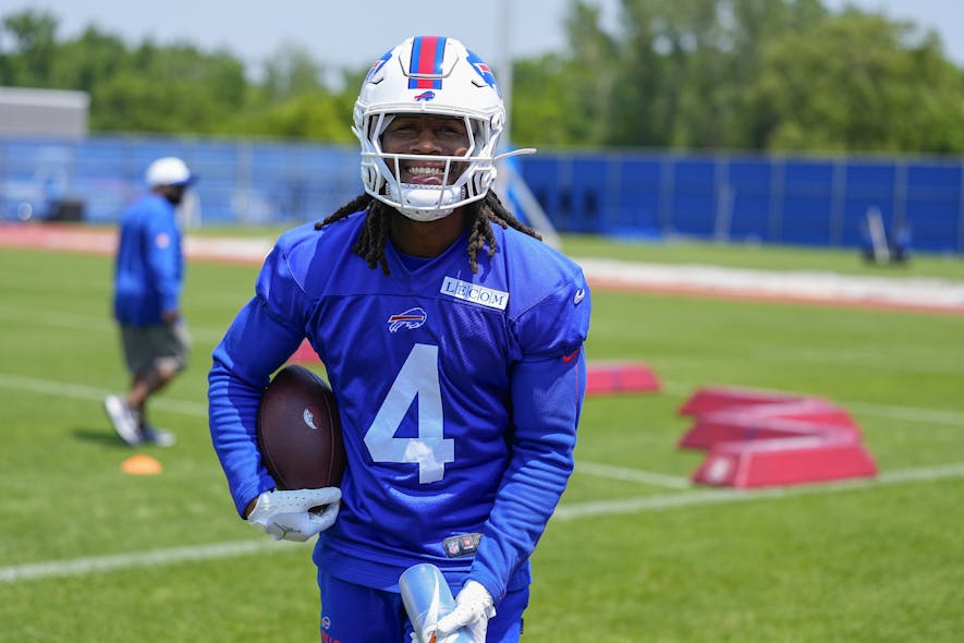© Gregory Fisher-Imagn Images, nfl training camp, james cook, footballguys