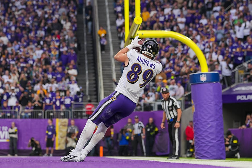 © Brad Rempel-Imagn Images tight end