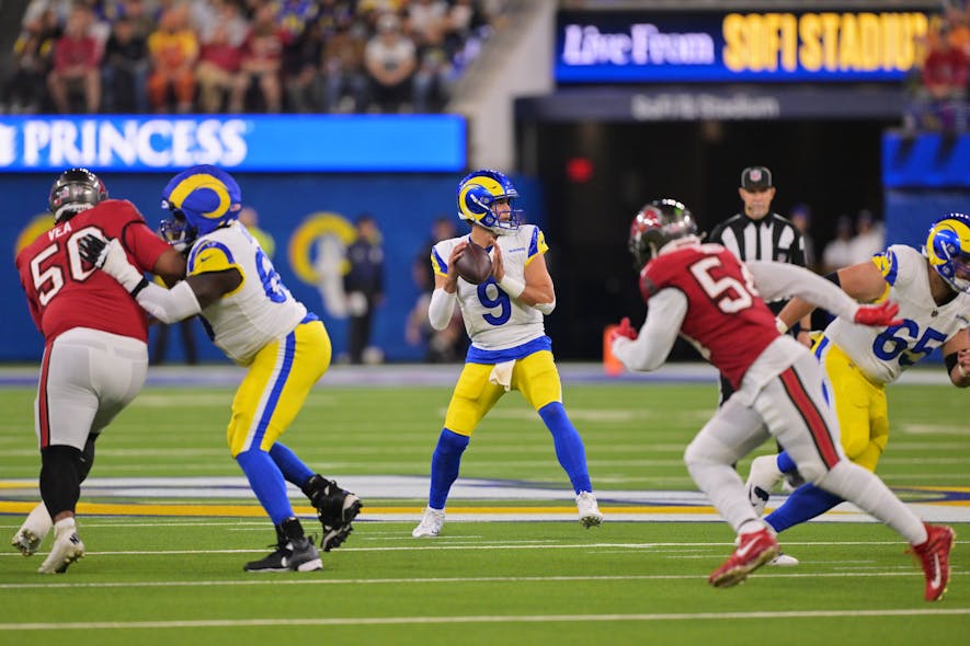 © Jayne Kamin-Oncea-Imagn Images, matthew stafford, matthew stafford fantasy, rest of season rankings, fantasy football, footballguys,