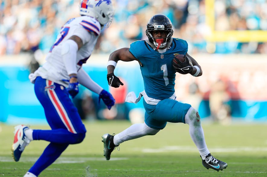 &copy; Corey Perrine/Florida Times-Union / USA TODAY NETWORK via Imagn Images running back