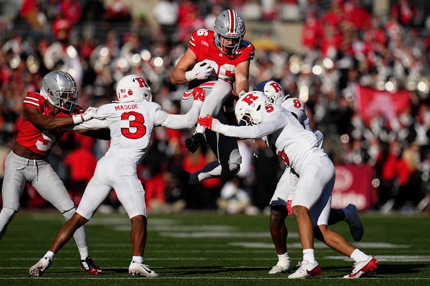 &copy; Adam Cairns/Columbus Dispatch / USA TODAY NETWORK via Imagn Images, max klare scouting report, max klare fantasy football, footballguys,