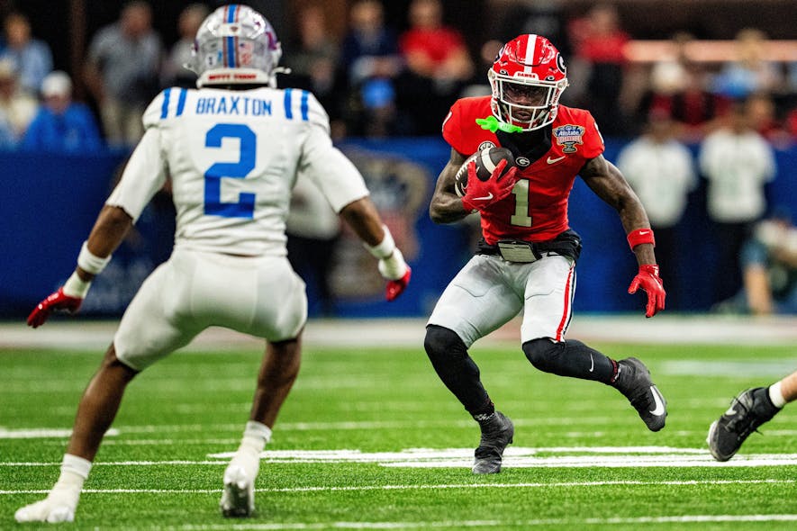 &copy; Ayrton Breckenridge/Clarion Ledger / USA TODAY NETWORK via Imagn Images, zachariah branch scouting report, zachariah branch, zachariah branch fantasy football, footballguys