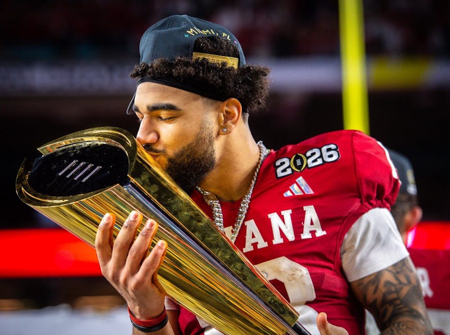 &copy; Rich Janzaruk/Herald-Times / USA TODAY NETWORK via Imagn Images, elijah sarratt scouting report, elijah sarratt, elijah sarratt fantasy football, footballguys,