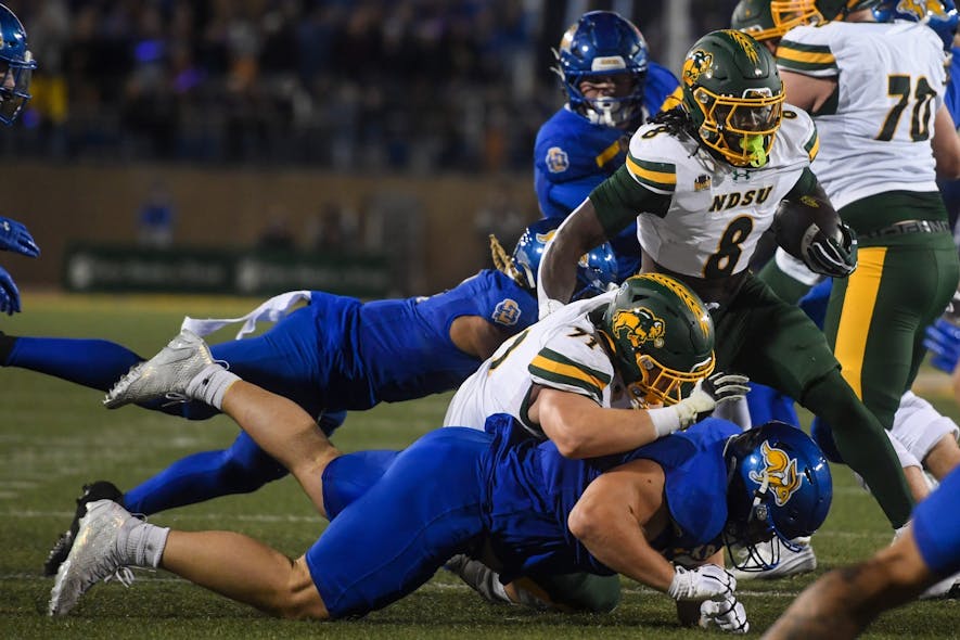 &copy; Samantha Laurey / Argus Leader / USA TODAY NETWORK via Imagn Images, barika kpeenu scouting report, barika kpeenu, barika kpeenu fantasy football, footballguys,