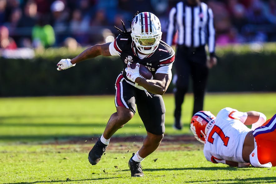 Credit: &copy; Jeff Blake-Imagn Images, Rahsul Faison scouting report, Rahsul Faison, Rahsul Faison fantasy football, footballguys,