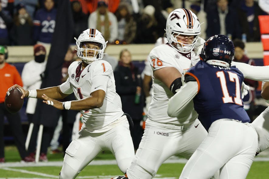 &copy; Geoff Burke-Imagn Images, kyron drones, kyron drones scouting report, kyron drones fantasy football, footballguys,