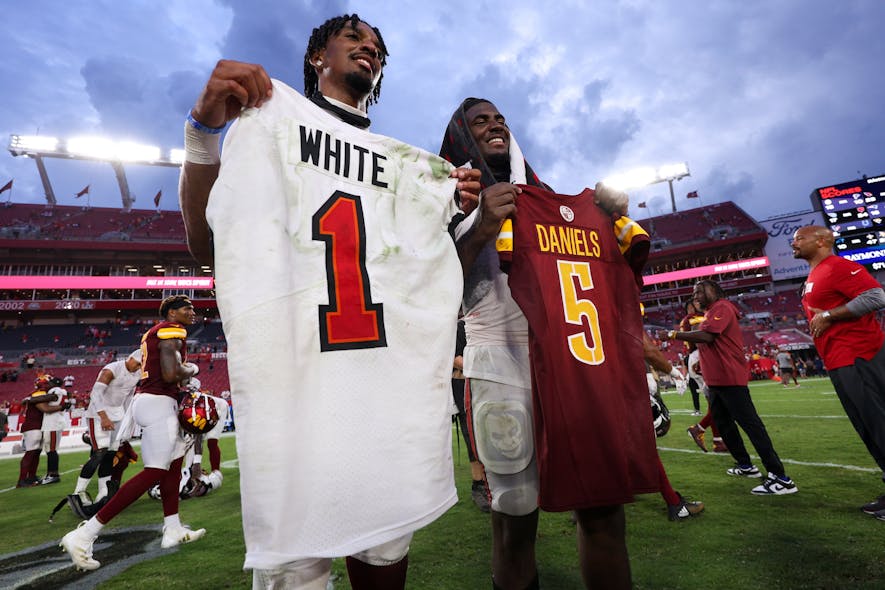 &copy; Nathan Ray Seebeck-Imagn Images, rachaad white, rachaad white commanders, rachaad white fantasy, rachaad white fantasy football,