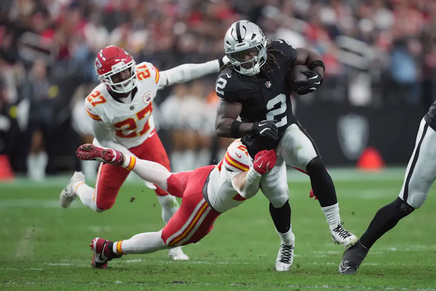 &copy; Kirby Lee-Imagn Images Ashton Jeanty Las Vegas Raiders