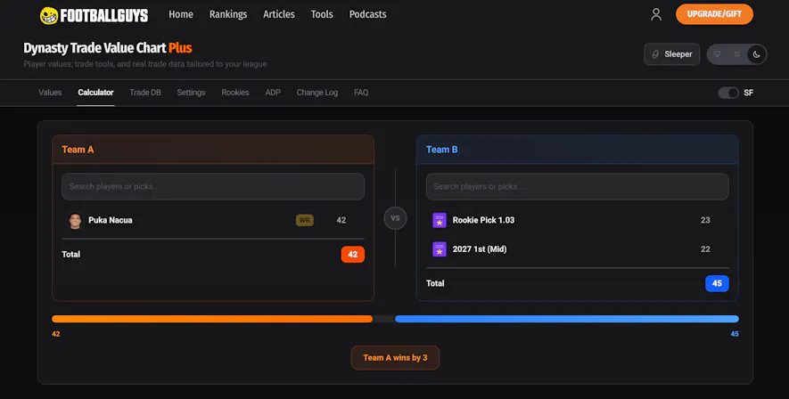 trade calculator basic