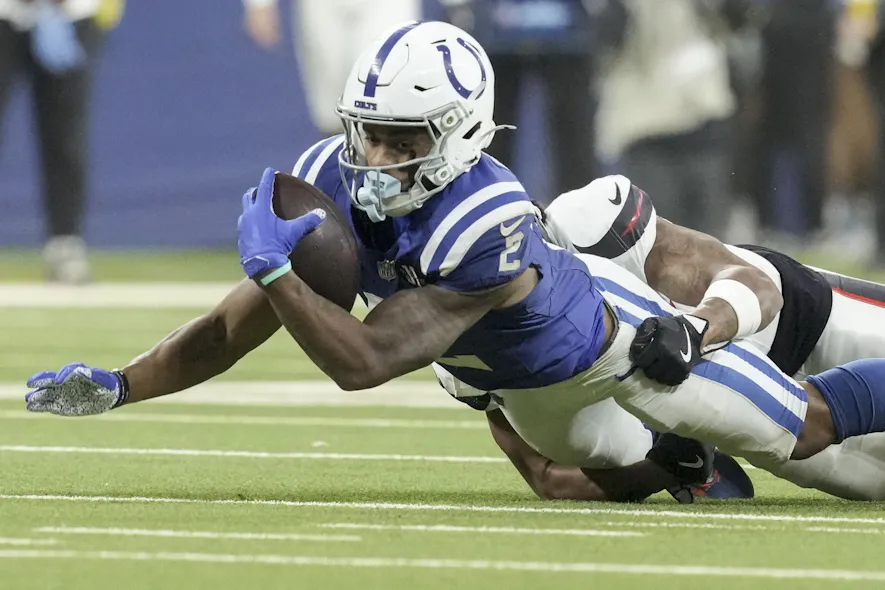 &copy; Christine Tannous-USA TODAY Network via Imagn Images Josh Downs Indianapolis Colts