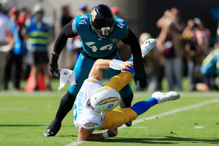 &copy; Corey Perrine/Florida Times-Union / USA TODAY NETWORK via Imagn Images League-Winning IDP DL