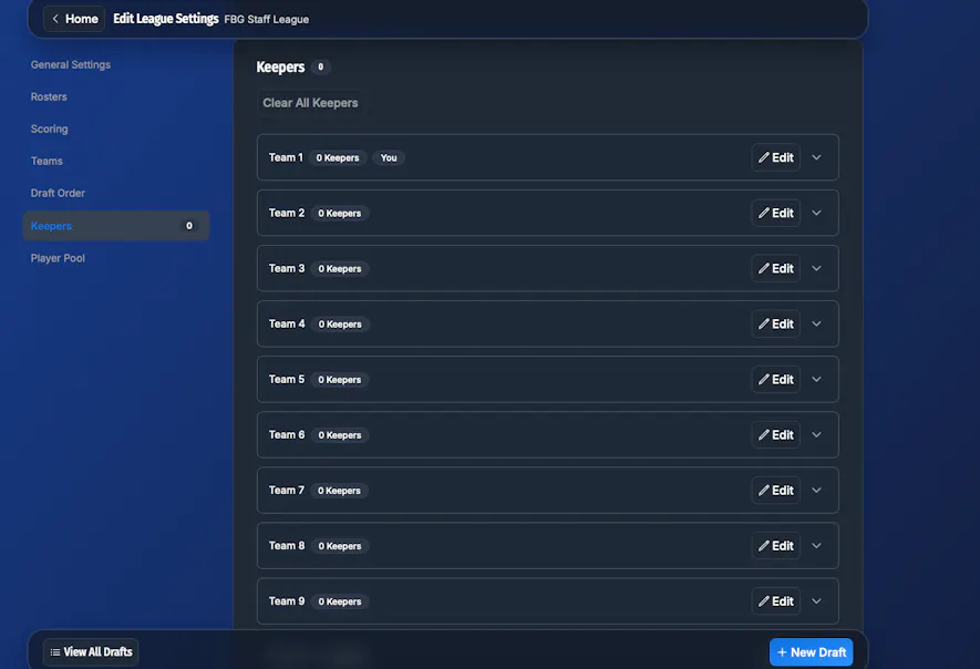 Draft Dominator Teams and Draft Order